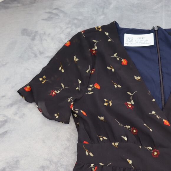 Madewell Floral Maxi Dress - Black and Red - Picture 7 of 16